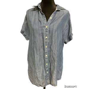 Soft Surrounding Oversize Denim Blouse size XS